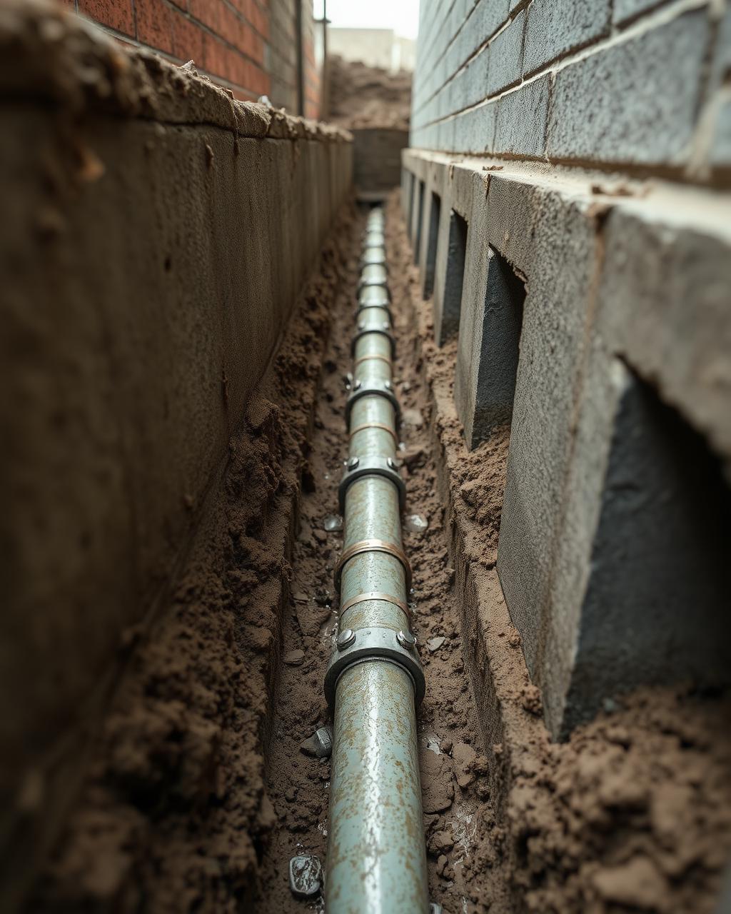 Drainage below foundations