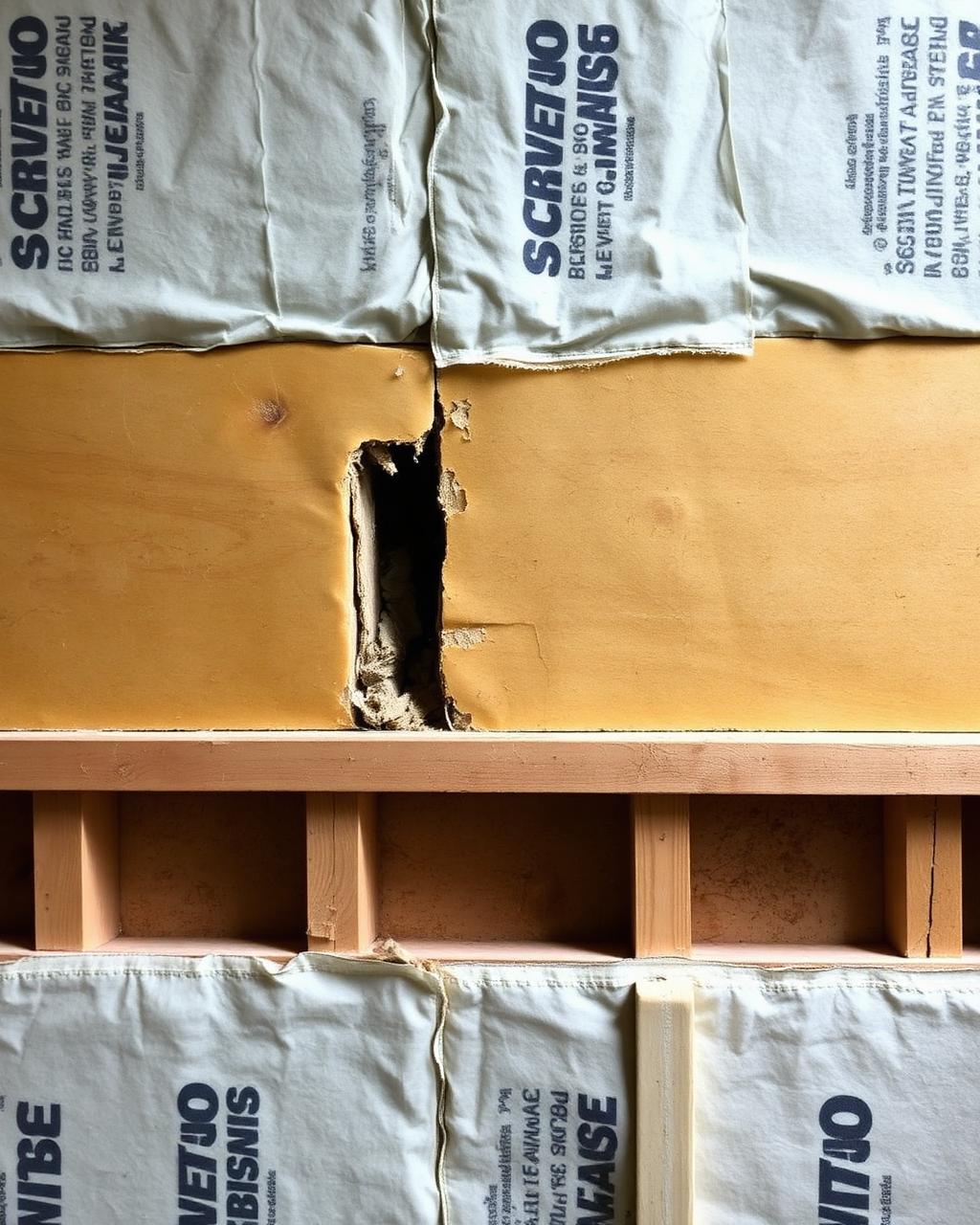 Incorrect insulation installation